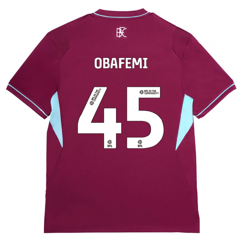 Danxen Niño Camiseta Michael Obafemi #45 Borgoña Verde 1ª Equipación 2026/27 La Camisa