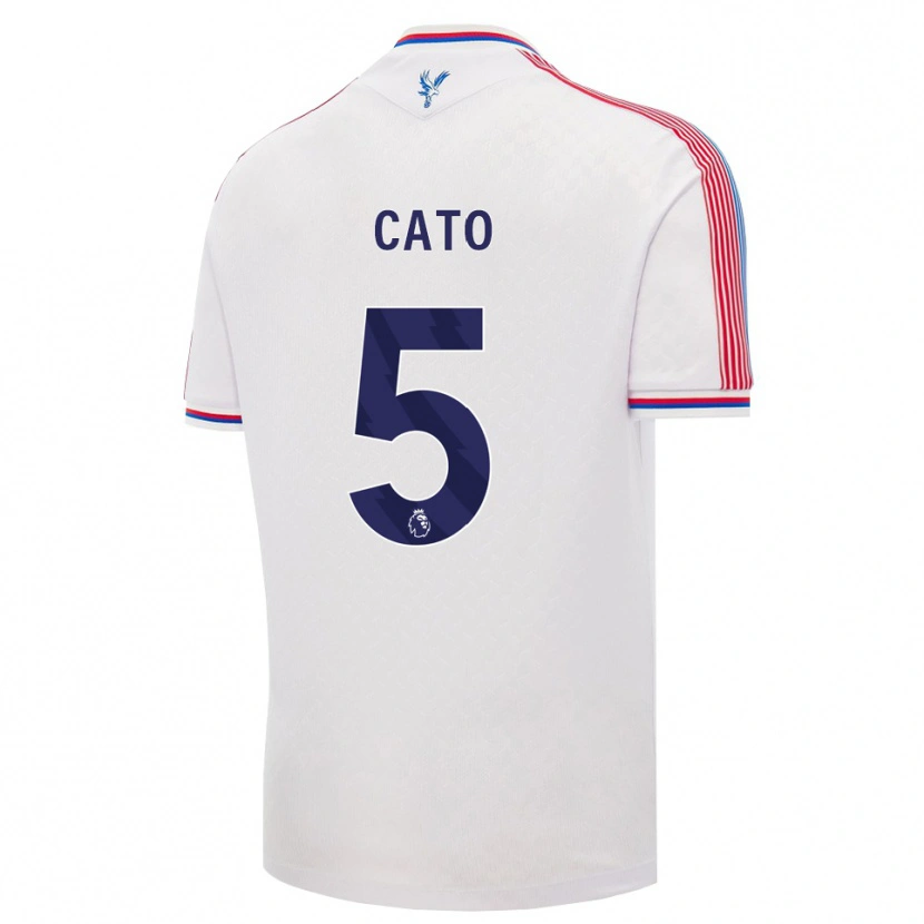 Danxen Niño Camiseta My Cato #5 Blanco Rojo Azul 1ª Equipación 2026/27 La Camisa