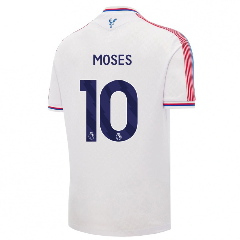 Danxen Niño Camiseta Kayden Moses #10 Blanco Rojo Azul 1ª Equipación 2026/27 La Camisa
