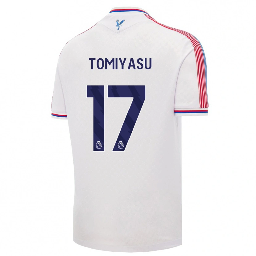 Danxen Niño Camiseta Takehiro Tomiyasu #17 Blanco Rojo Azul 1ª Equipación 2026/27 La Camisa