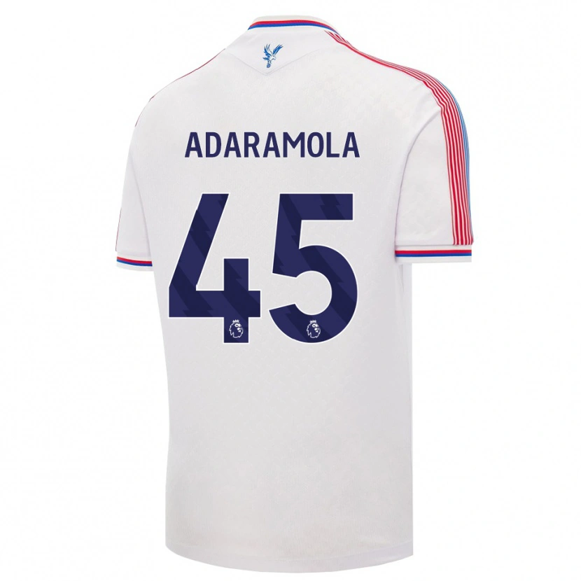 Danxen Niño Camiseta Tayo Adaramola #45 Blanco Rojo Azul 1ª Equipación 2026/27 La Camisa