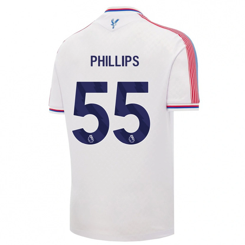 Danxen Niño Camiseta Killian Phillips #55 Blanco Rojo Azul 1ª Equipación 2026/27 La Camisa