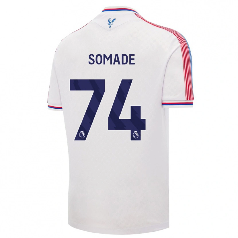 Danxen Niño Camiseta Sean Somade #74 Blanco Rojo Azul 1ª Equipación 2026/27 La Camisa
