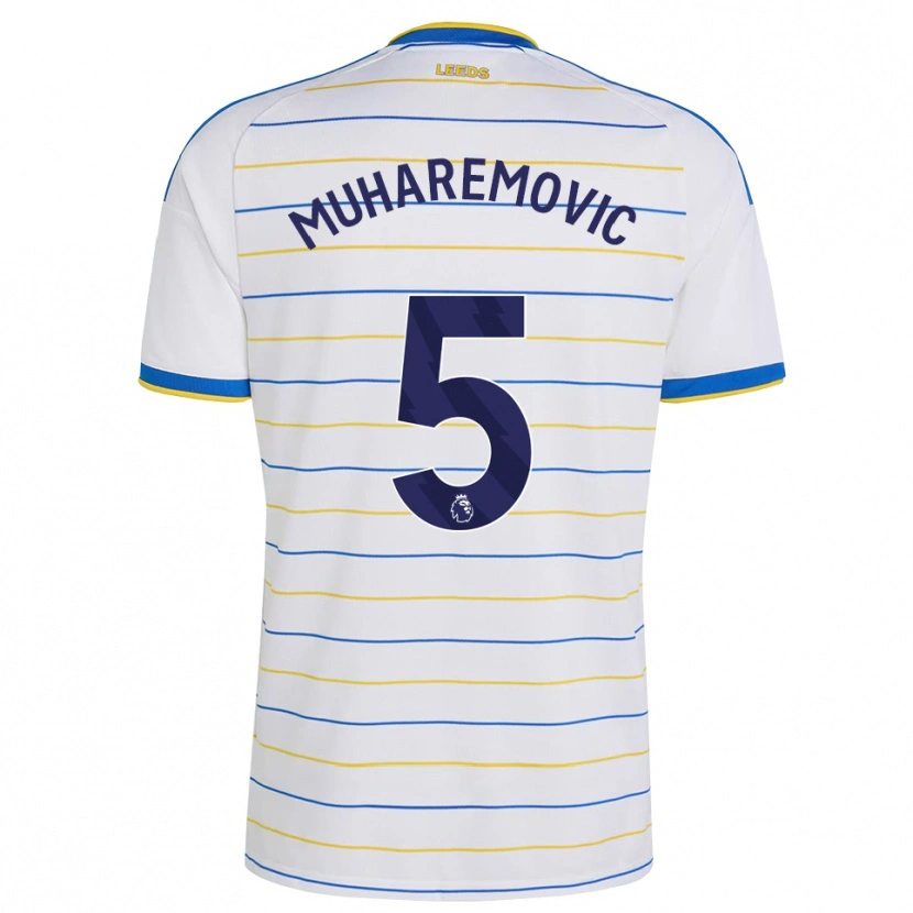 Danxen Niño Camiseta Tarik Muharemović #5 Rojo Amarillo Azul 1ª Equipación 2026/27 La Camisa