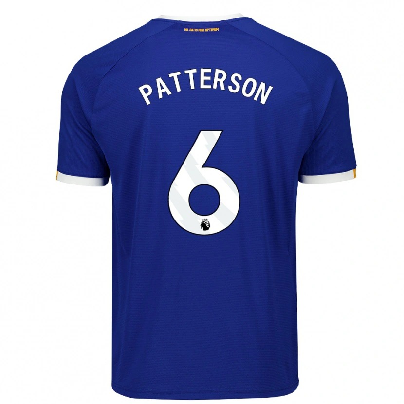Danxen Niño Camiseta Jack Patterson #6 Azul Blanco Amarillo 1ª Equipación 2026/27 La Camisa