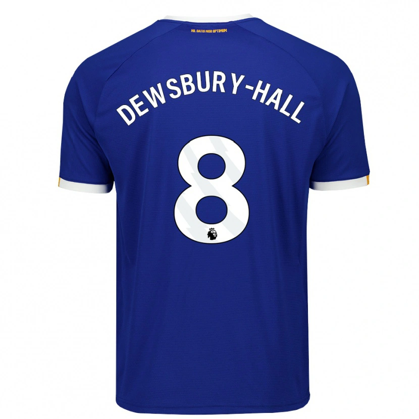 Danxen Niño Camiseta Kiernan Dewsbury-Hall #8 Azul Blanco Amarillo 1ª Equipación 2026/27 La Camisa