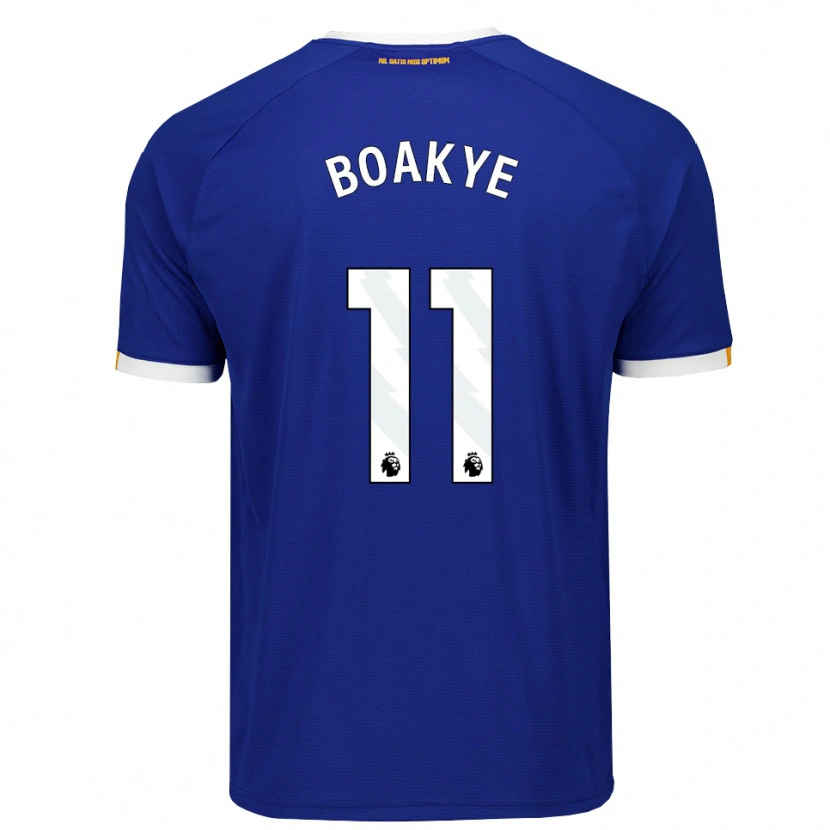 Danxen Niño Camiseta Kingsford Boakye #11 Azul Blanco Amarillo 1ª Equipación 2026/27 La Camisa