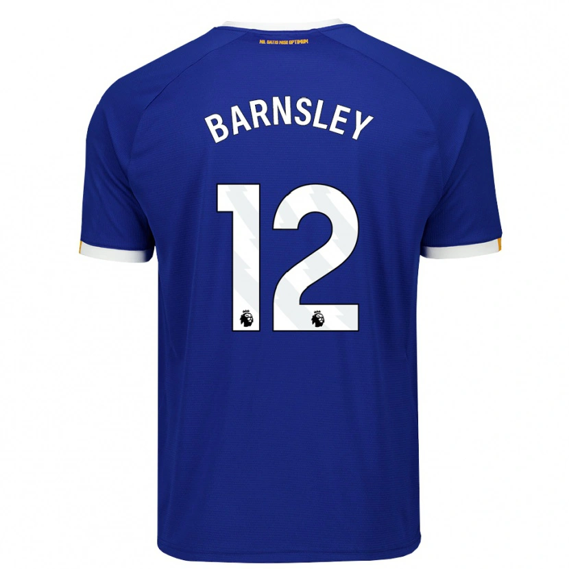 Danxen Niño Camiseta Fraser Barnsley #12 Azul Blanco Amarillo 1ª Equipación 2026/27 La Camisa