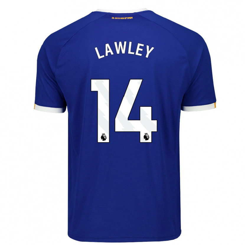Danxen Niño Camiseta Melissa Lawley #14 Azul Blanco Amarillo 1ª Equipación 2026/27 La Camisa