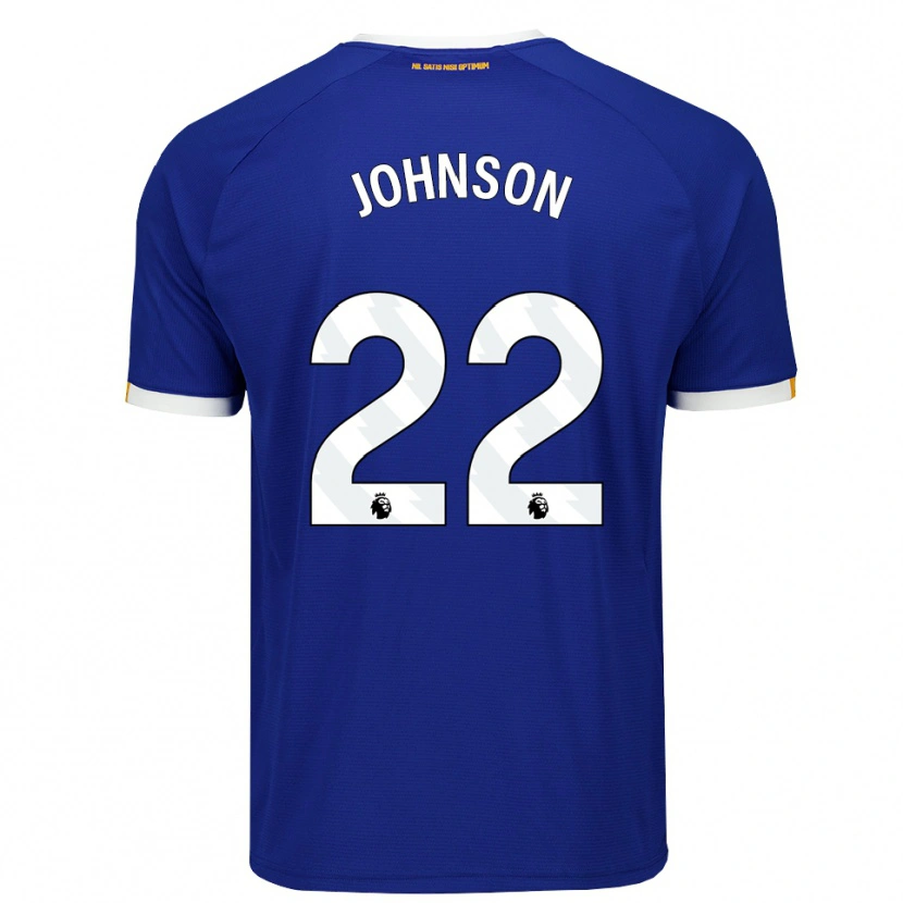 Danxen Niño Camiseta Brennan Johnson #22 Azul Blanco Amarillo 1ª Equipación 2026/27 La Camisa