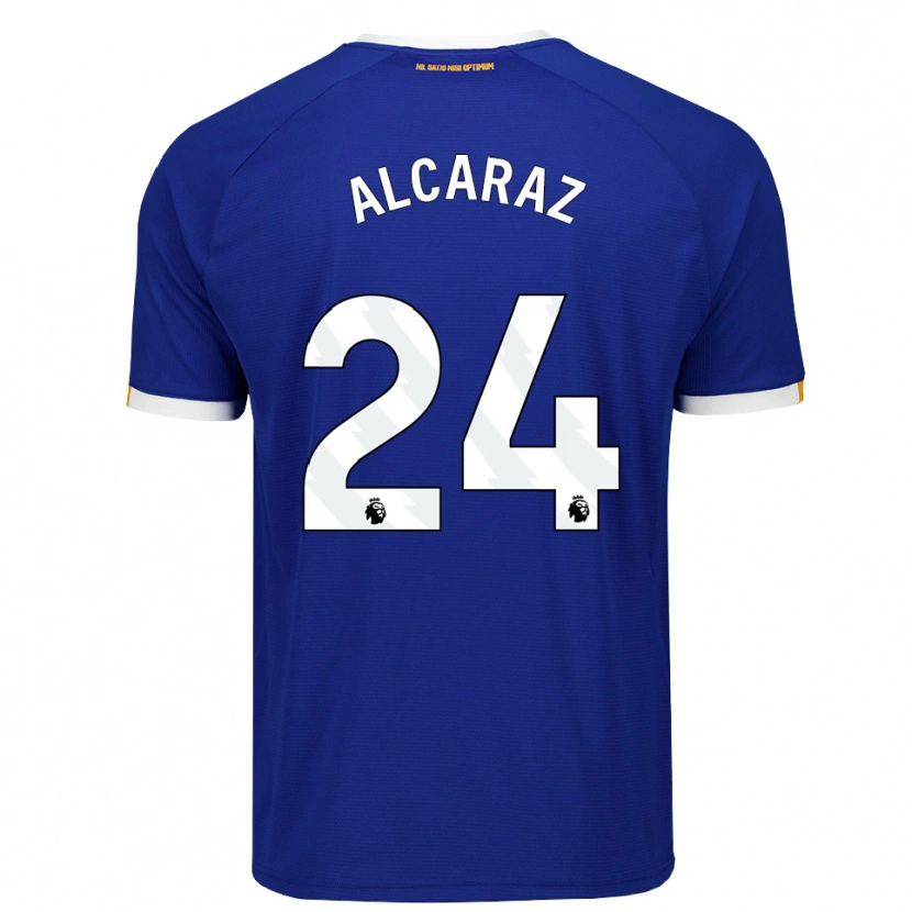 Danxen Niño Camiseta Carlos Alcaraz #24 Azul Blanco Amarillo 1ª Equipación 2026/27 La Camisa