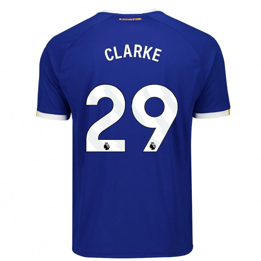 Danxen Niño Camiseta Abbey Clarke #29 Azul Blanco Amarillo 1ª Equipación 2026/27 La Camisa