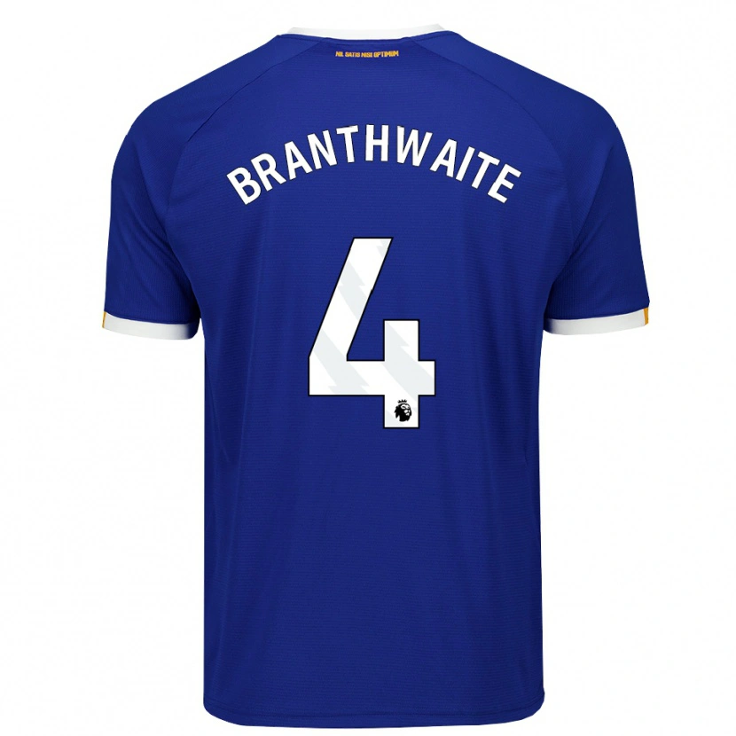 Danxen Niño Camiseta Jarrad Branthwaite #4 Azul Blanco Amarillo 1ª Equipación 2026/27 La Camisa