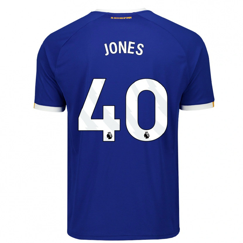 Danxen Niño Camiseta Ellie Jones #40 Azul Blanco Amarillo 1ª Equipación 2026/27 La Camisa