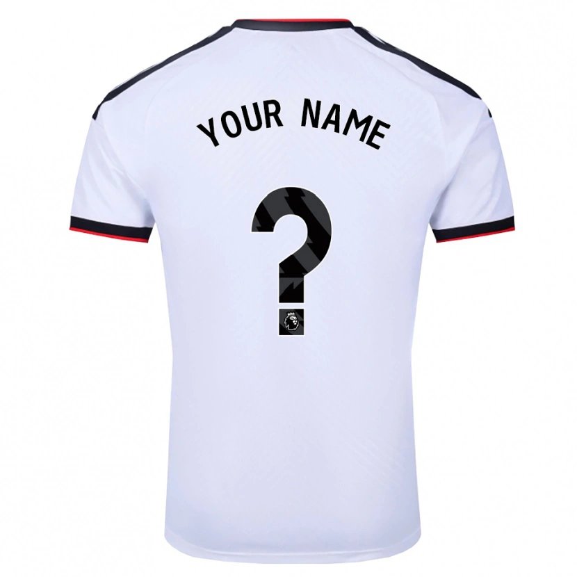 Danxen Niño Camiseta Su Nombre #0 Blanco Negro Rojo 1ª Equipación 2026/27 La Camisa