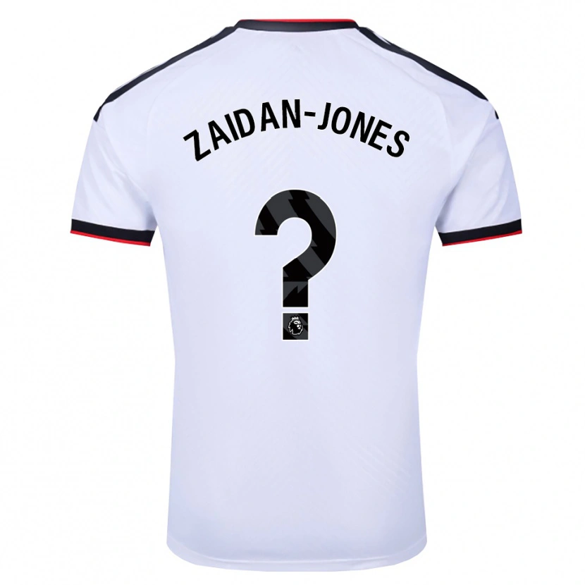 Danxen Niño Camiseta Maddox Zaidan-Jones #0 Blanco Negro Rojo 1ª Equipación 2026/27 La Camisa