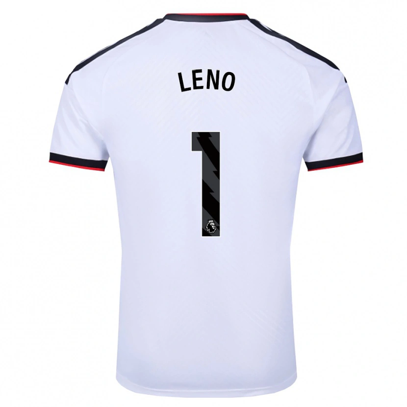 Danxen Niño Camiseta Bernd Leno #1 Blanco Negro Rojo 1ª Equipación 2026/27 La Camisa