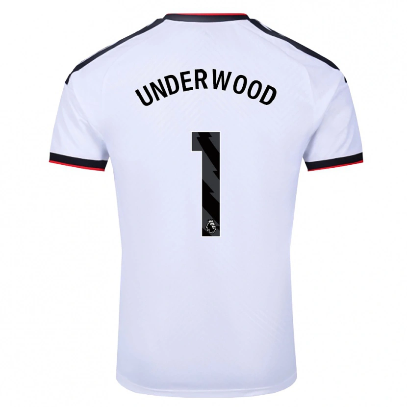 Danxen Niño Camiseta Marco Underwood #1 Blanco Negro Rojo 1ª Equipación 2026/27 La Camisa