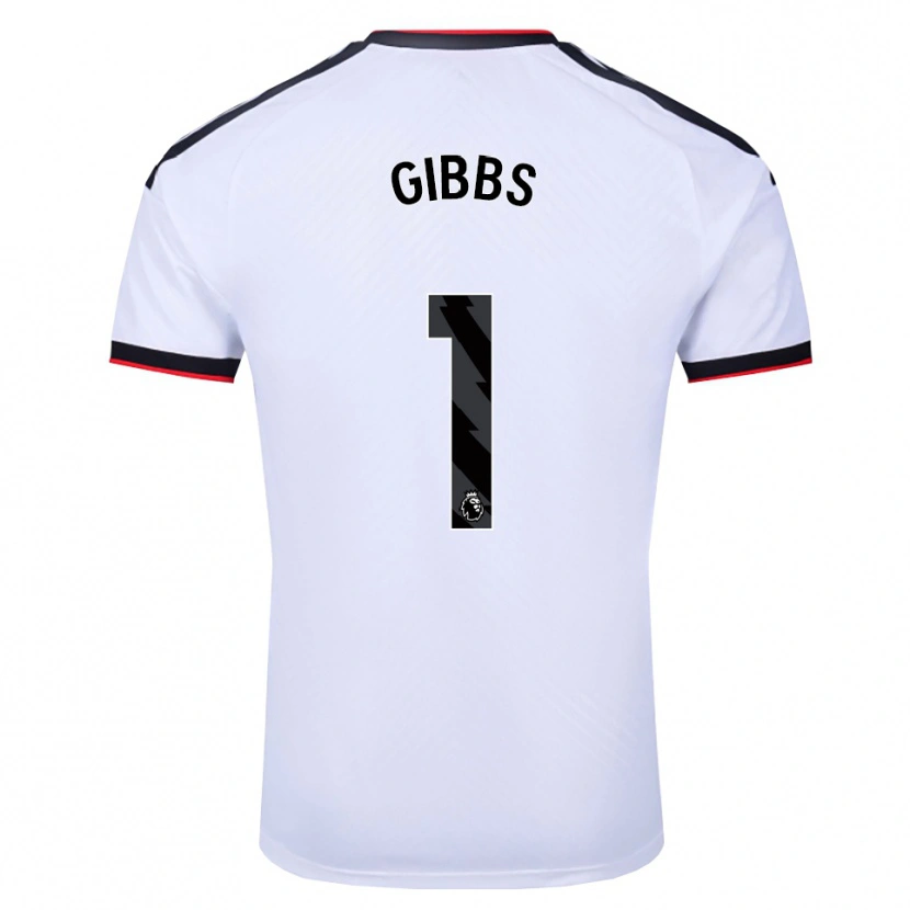 Danxen Niño Camiseta Frankie Gibbs #1 Blanco Negro Rojo 1ª Equipación 2026/27 La Camisa