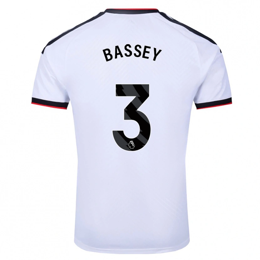 Danxen Niño Camiseta Calvin Bassey #3 Blanco Negro Rojo 1ª Equipación 2026/27 La Camisa