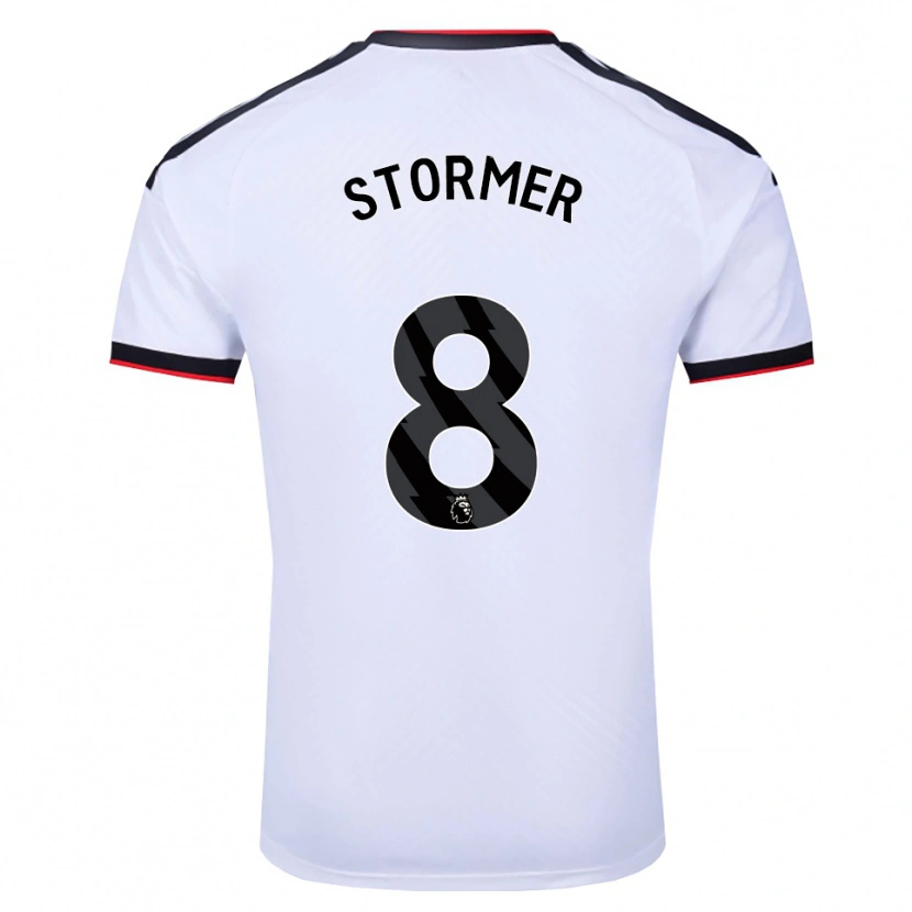 Danxen Niño Camiseta Becky Stormer #8 Blanco Negro Rojo 1ª Equipación 2026/27 La Camisa