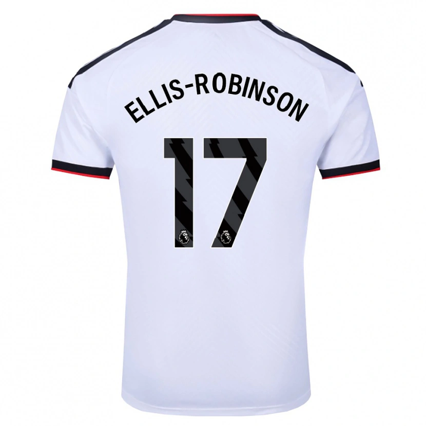 Danxen Niño Camiseta Eddie Ellis-Robinson #17 Blanco Negro Rojo 1ª Equipación 2026/27 La Camisa