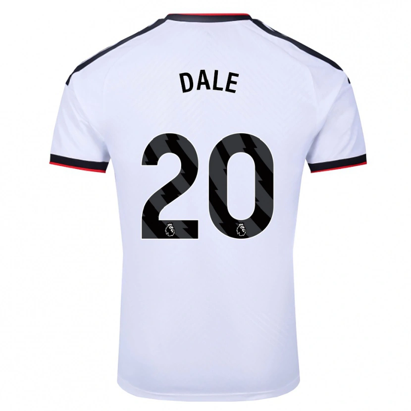 Danxen Niño Camiseta Olivia Dale #20 Blanco Negro Rojo 1ª Equipación 2026/27 La Camisa