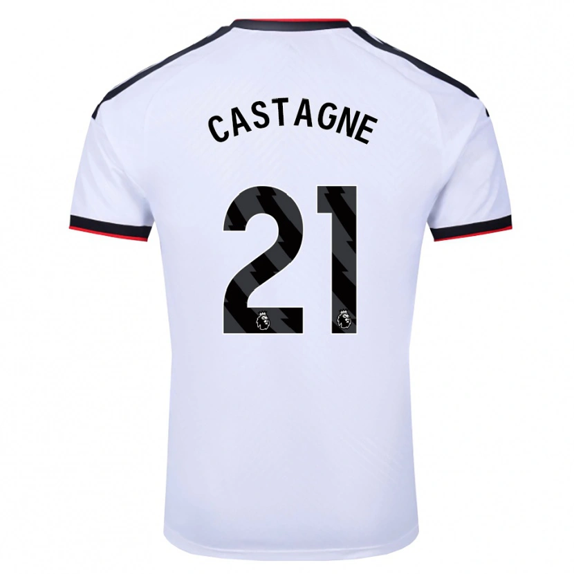Danxen Niño Camiseta Timothy Castagne #21 Blanco Negro Rojo 1ª Equipación 2026/27 La Camisa