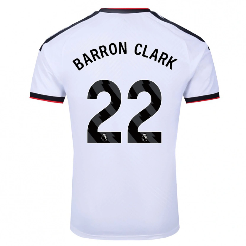 Danxen Niño Camiseta Betty Barron-Clark #22 Blanco Negro Rojo 1ª Equipación 2026/27 La Camisa