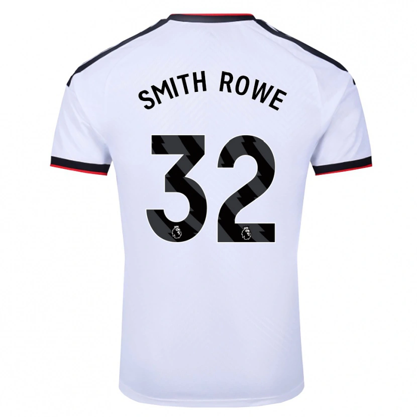 Danxen Niño Camiseta Emile Smith Rowe #32 Blanco Negro Rojo 1ª Equipación 2026/27 La Camisa