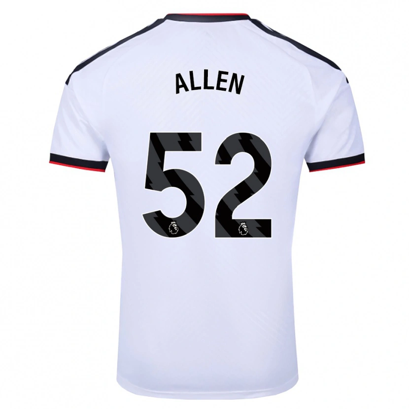 Danxen Niño Camiseta Michael Allen #52 Blanco Negro Rojo 1ª Equipación 2026/27 La Camisa