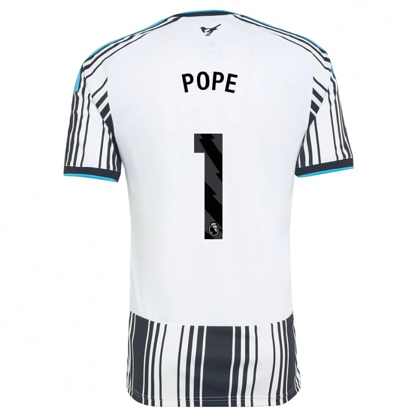 Danxen Niño Camiseta Nick Pope #1 Azulcielo Negro Blanco 1ª Equipación 2026/27 La Camisa