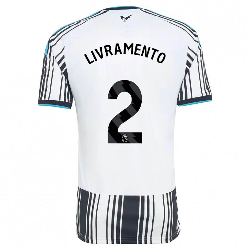 Danxen Niño Camiseta Tino Livramento #2 Azulcielo Negro Blanco 1ª Equipación 2026/27 La Camisa