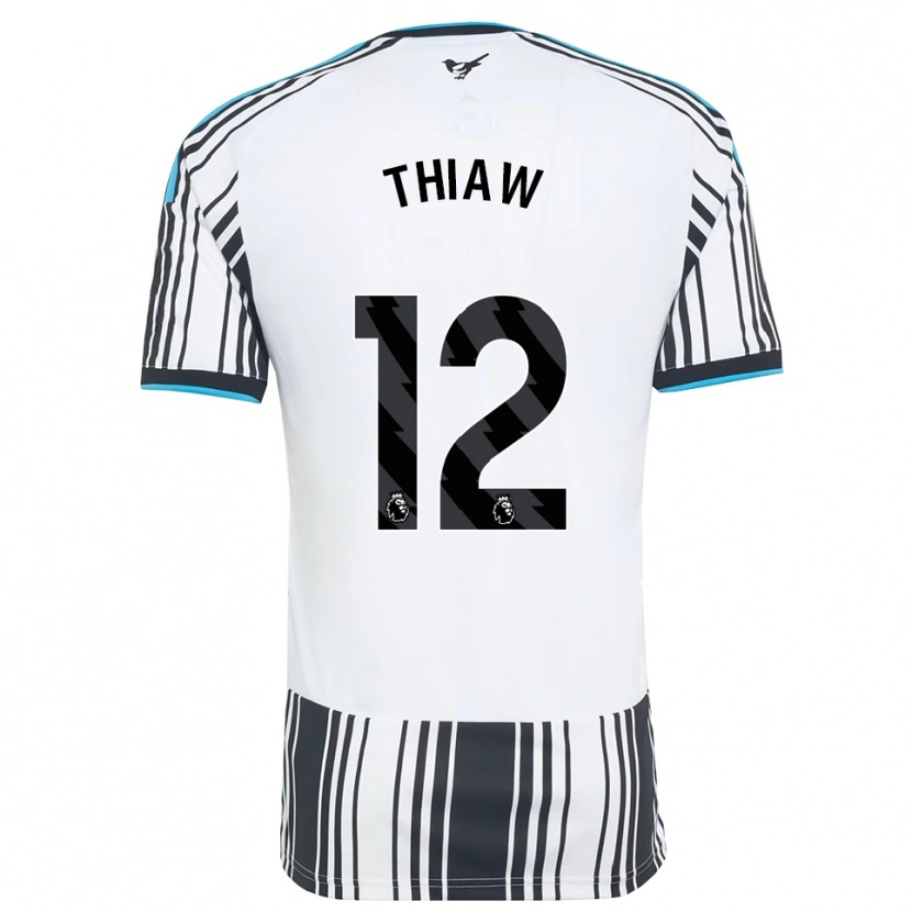 Danxen Niño Camiseta Malick Thiaw #12 Azulcielo Negro Blanco 1ª Equipación 2026/27 La Camisa
