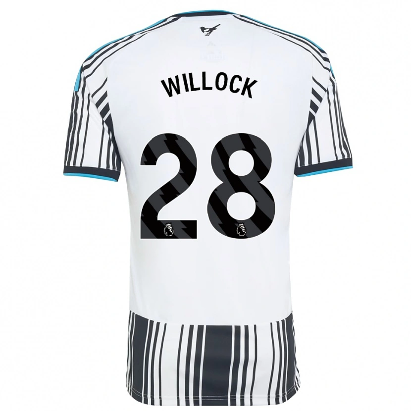 Danxen Niño Camiseta Joe Willock #28 Azulcielo Negro Blanco 1ª Equipación 2026/27 La Camisa