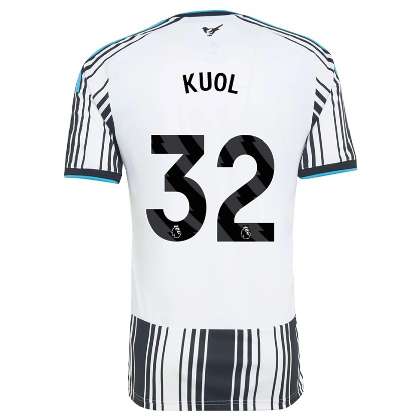 Danxen Niño Camiseta Garang Kuol #32 Azulcielo Negro Blanco 1ª Equipación 2026/27 La Camisa