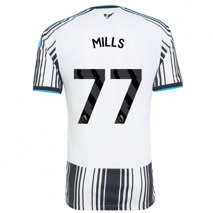 Danxen Niño Camiseta Michael Mills #77 Azulcielo Negro Blanco 1ª Equipación 2026/27 La Camisa