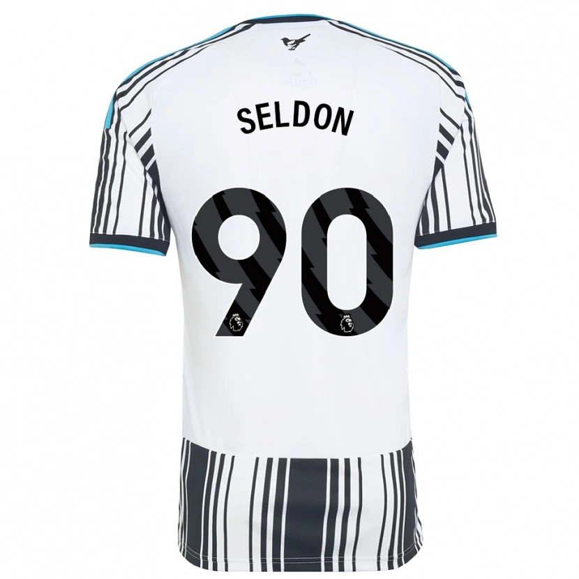 Danxen Niño Camiseta Alfie Seldon #90 Azulcielo Negro Blanco 1ª Equipación 2026/27 La Camisa