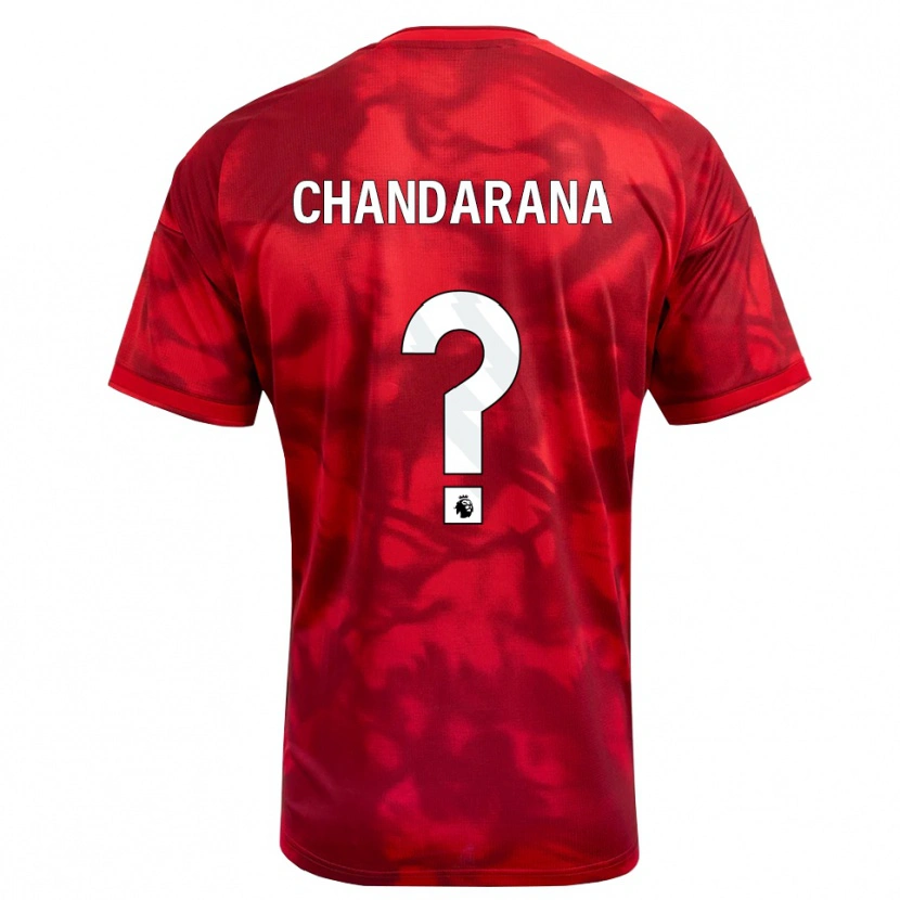 Danxen Niño Camiseta Millie Chandarana #0 Carmesí Blanco 1ª Equipación 2026/27 La Camisa