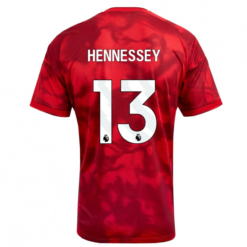 Danxen Niño Camiseta Wayne Hennessey #13 Carmesí Blanco 1ª Equipación 2026/27 La Camisa