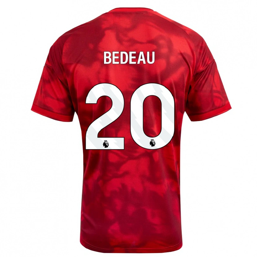Danxen Niño Camiseta Naomi Bedeau #20 Carmesí Blanco 1ª Equipación 2026/27 La Camisa
