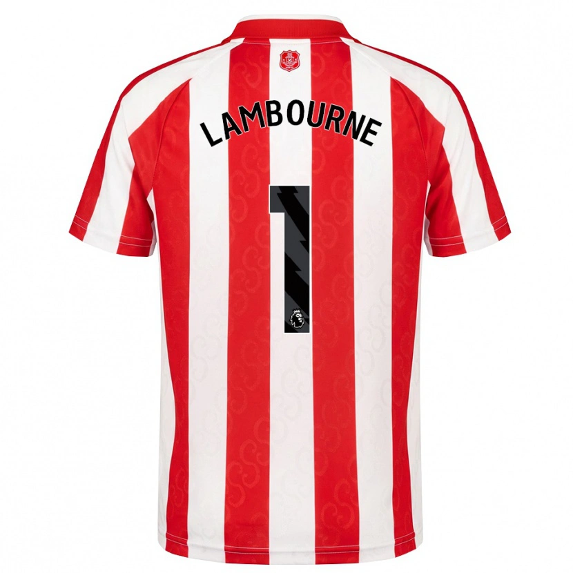 Danxen Niño Camiseta Demi Lambourne #1 Rojo Blanco Negro 1ª Equipación 2026/27 La Camisa