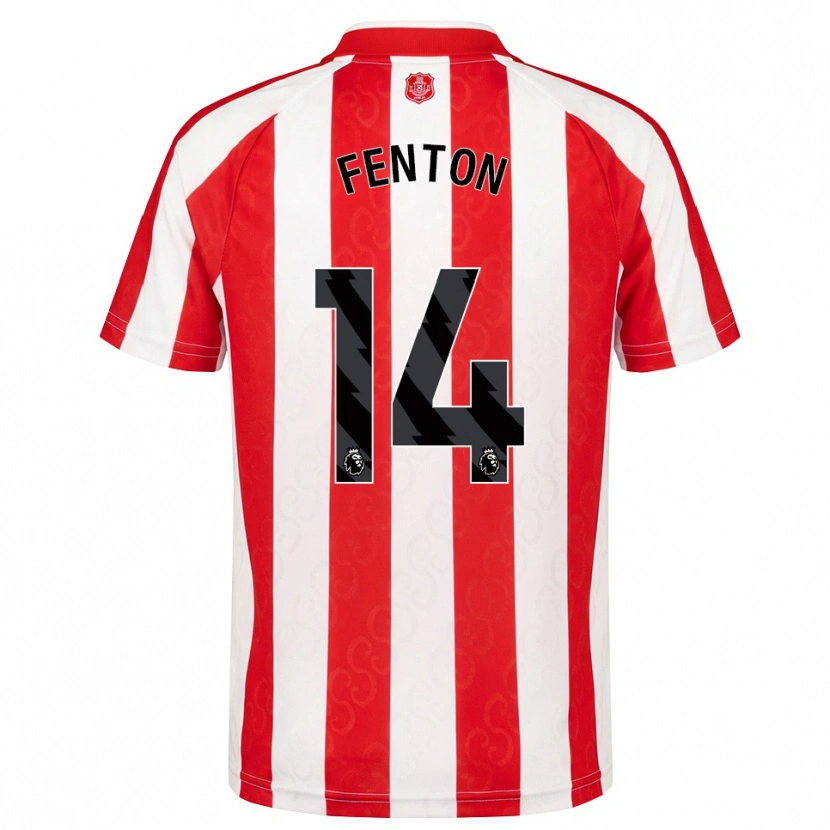 Danxen Niño Camiseta Natasha Fenton #14 Rojo Blanco Negro 1ª Equipación 2026/27 La Camisa
