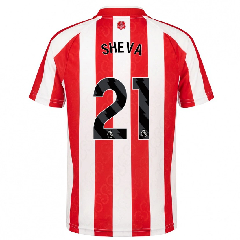 Danxen Niño Camiseta Marissa Sheva #21 Rojo Blanco Negro 1ª Equipación 2026/27 La Camisa