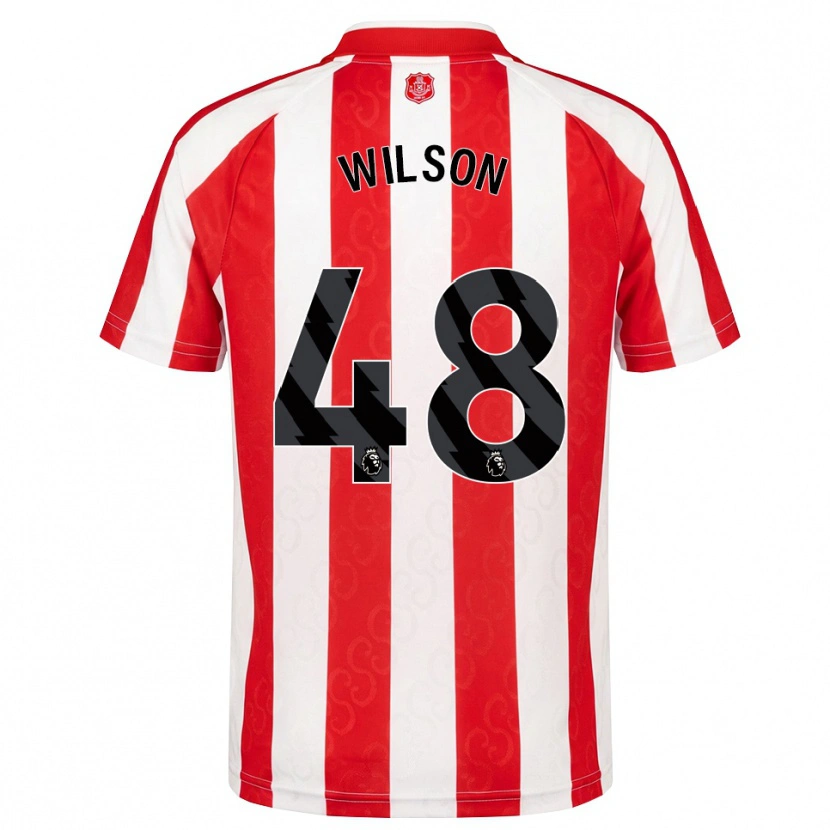 Danxen Niño Camiseta Callum Wilson #48 Rojo Blanco Negro 1ª Equipación 2026/27 La Camisa