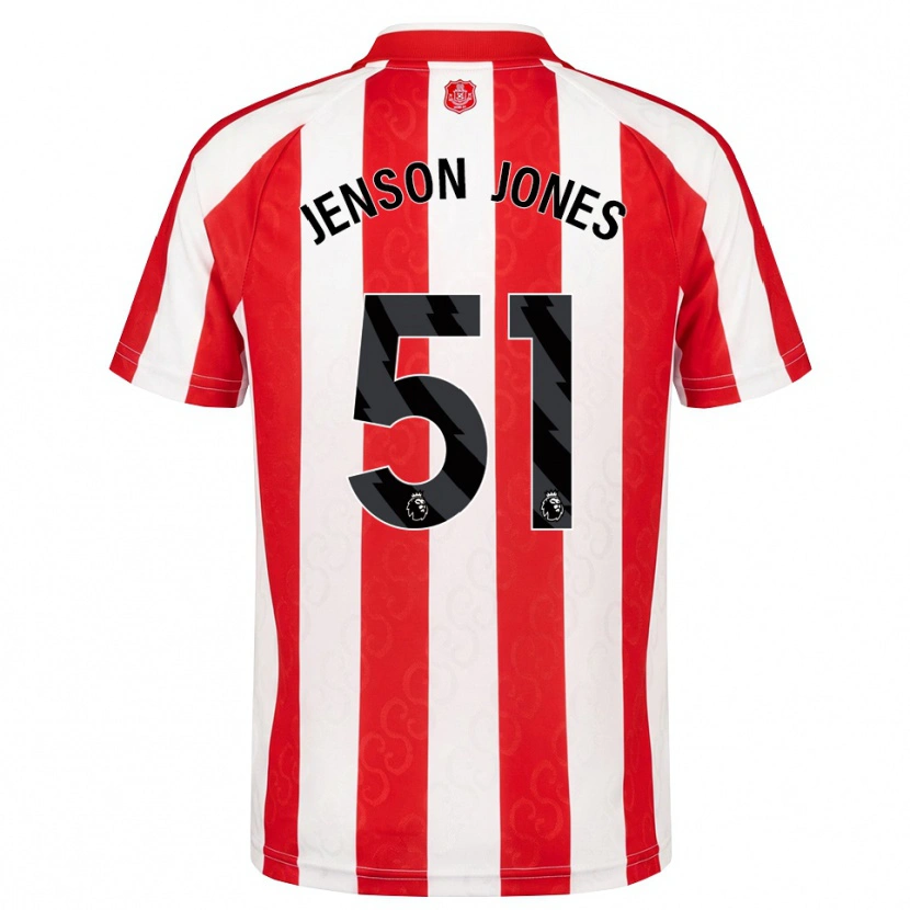 Danxen Niño Camiseta Jenson Jones #51 Rojo Blanco Negro 1ª Equipación 2026/27 La Camisa