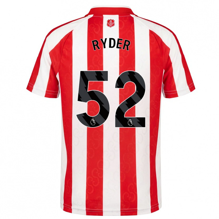 Danxen Niño Camiseta Joe Ryder #52 Rojo Blanco Negro 1ª Equipación 2026/27 La Camisa