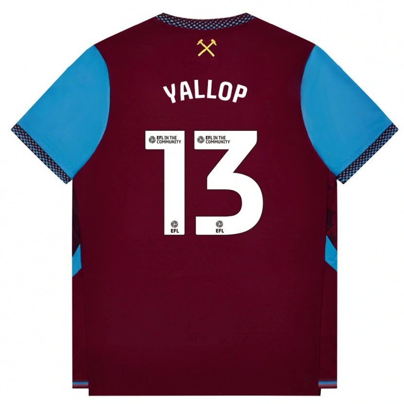 Danxen Niño Camiseta Tameka Yallop #13 Borgoña Azulaciano 1ª Equipación 2026/27 La Camisa