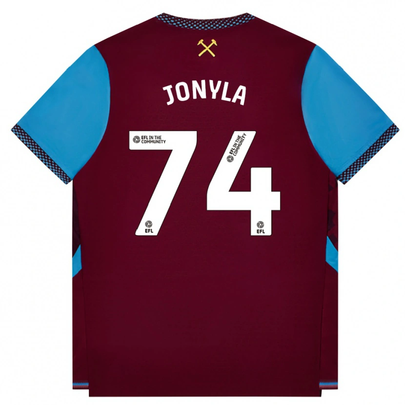 Danxen Niño Camiseta Tomas Jonyla #74 Borgoña Azulaciano 1ª Equipación 2026/27 La Camisa