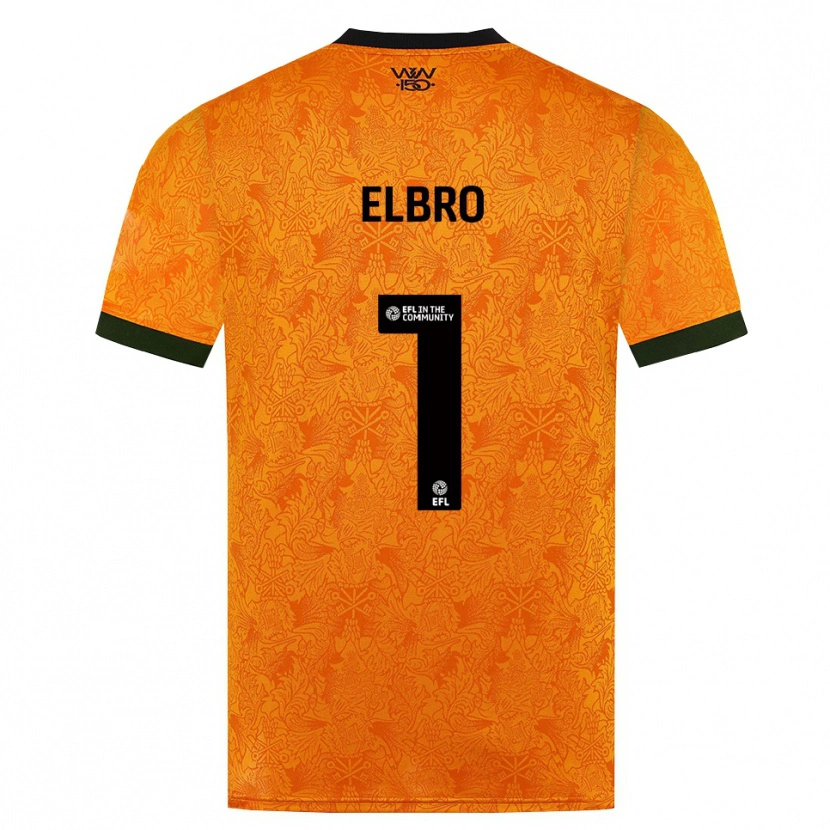 Danxen Niño Camiseta Maddie Elbro #1 Naranja Negro 1ª Equipación 2026/27 La Camisa